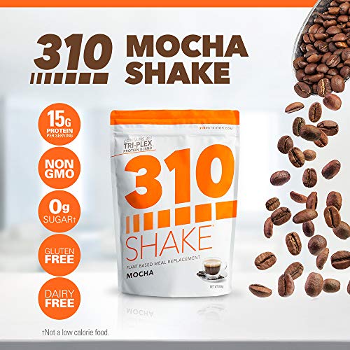 Plant Protein Powder and Meal Replacement Shake | 310 Shakes are Gluten, Dairy and Soy Free Protein and 0g of Sugar | Keto and Paleo Friendly (Mocha, 28 Servings)
