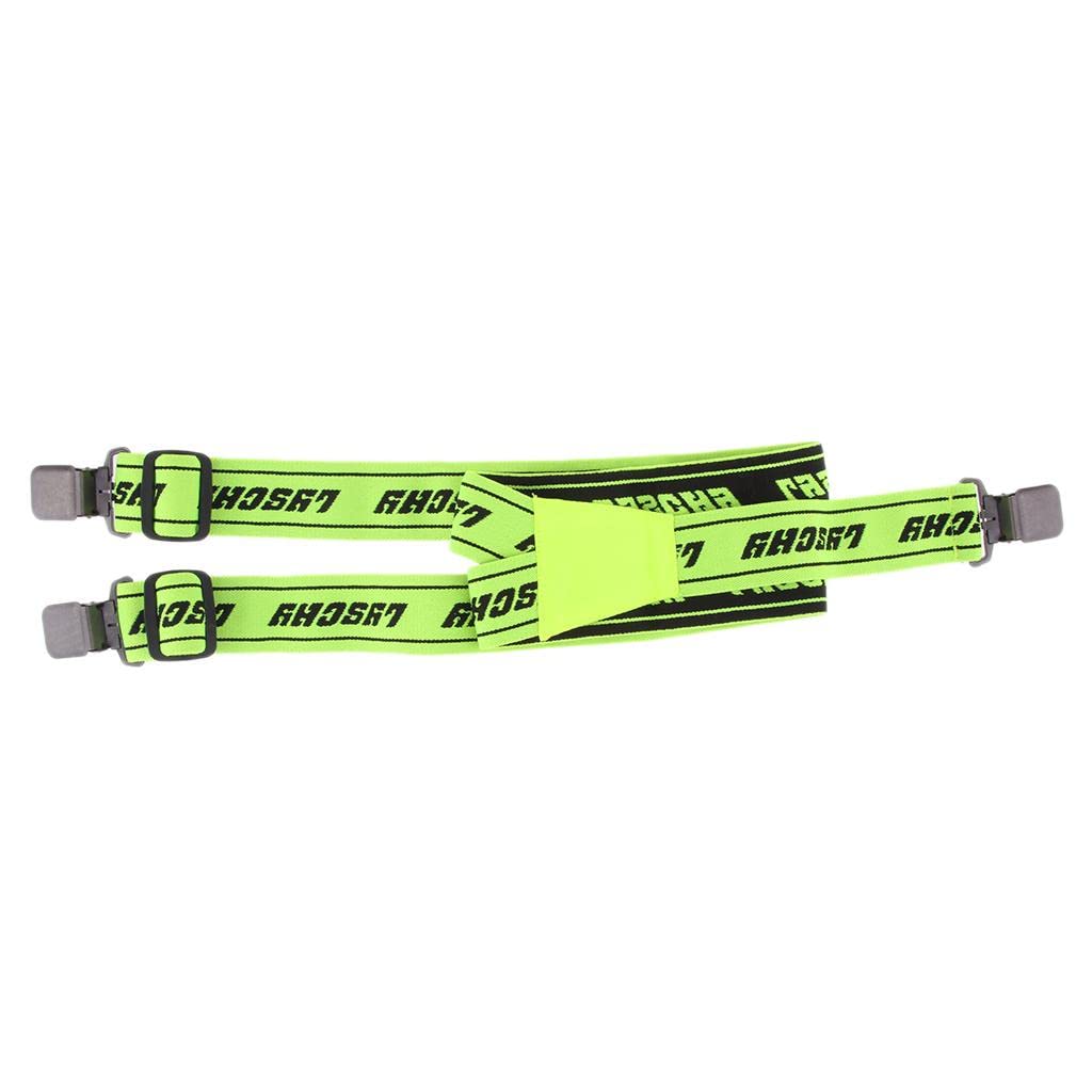 ATORSE Y-Back Shape Adjustable Straps Clip-On Elastic Pant Suspenders Green M-picture-30