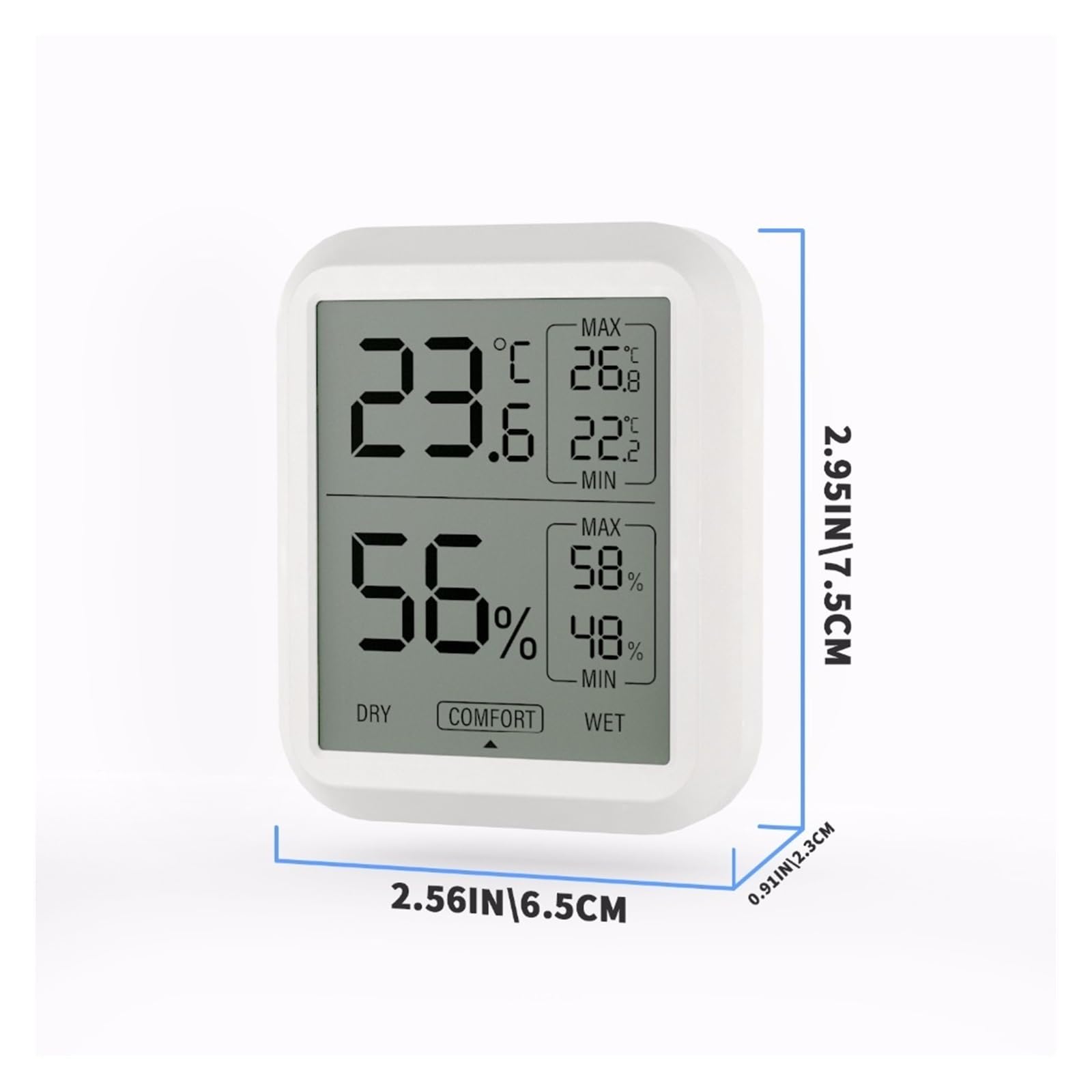 Cyfrowy termometr higrometrowy Elektroniczna temperatura i wilgotność dla wewnętrznej stacji pogodowej na zewnątrz