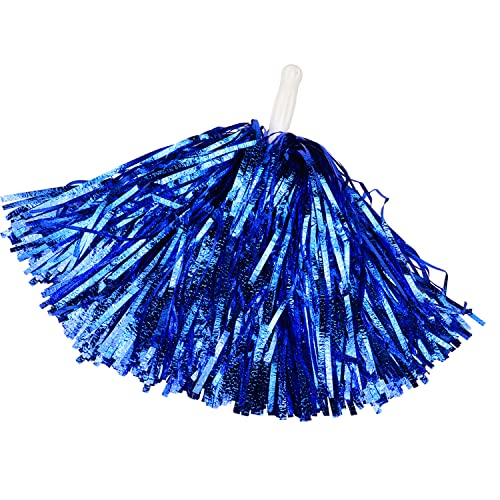 Hooshing 12PCS Blue Pom Poms Cheerleading Fluffy Metallic Foil by Hooshing - Used condition - Image 6