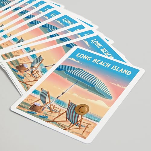 Baraja de 52 cartas Poker Long Beach Island miniatura 5