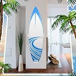Yousoontic Surfboard Wall Mount Clear Acrylic Surf Board Display Indoor Wall Decor Vertical Surfboard Rack for Shortboards Fish Boards,and Funboards,Holds 50 Lbs - Image 2