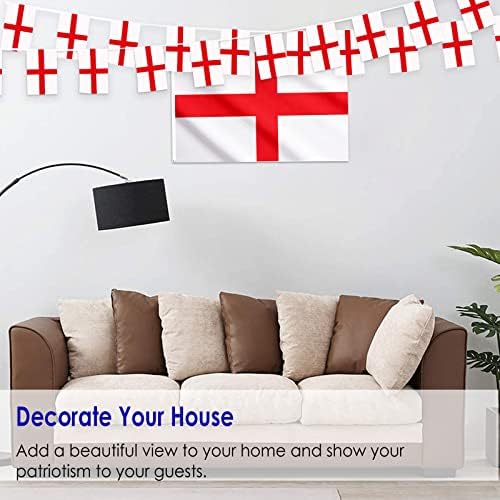 AhfuLife England Flag St Georges Flag 3 x 5 Ft for World Cup Decorations 2026,Double Side with Brass Eyelets for Olympic Party Bar Garden Street Indoor Outdoor — view 4