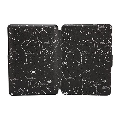 Étui en cuir PU pour liseuse Paperwhite 123 : protection constellation élégante