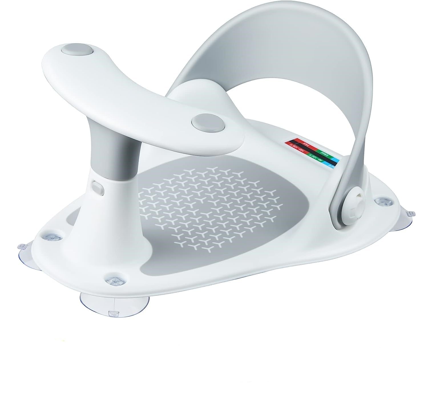 CENXI Baby Bath Seat, Baby Bathtub Bath Seat, Infant Bath Seat, Bath Seat for Baby 6-36 Months with 4 Secure Suction Cups & Water Thermometer, Portable Toddler Child Bathtub Seat