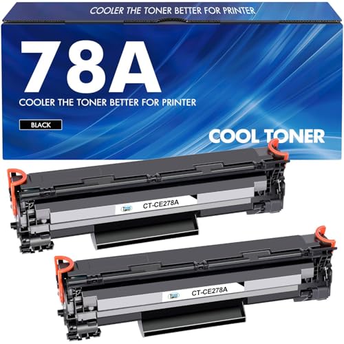 Cool Toner Cartuccia toner Compatibile In sostituzione di HP CE278A 78A LaserJet M1536 MFP M1536DNF P1560 P1566 P1606 P1606DN imageClass MF4410 MF4430 MF4450 MF4580dn (Nero, confezione da 2)
