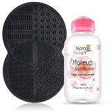 Norate Makeup Brush Cleaner Solution, Makeup Brush Cleaner Mat, Make Up Brush Cleaner Cleanser, Sili