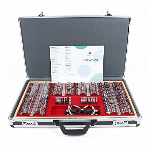Ucansee High Qualtiy 266 Trial Lens Set Optical Kit Metal Rim Wood Frame Aluminum Box #TOP16