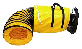 OdorStop Flexible Duct in Various Sizes and Lengths with Connecting Belt, 36-in by 25-ft