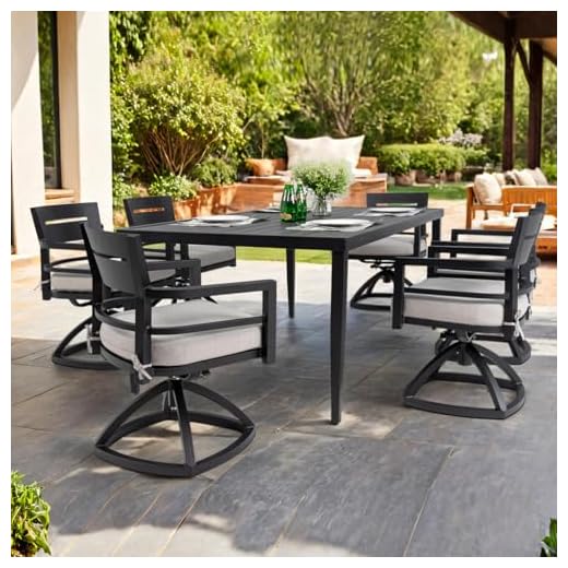 7-Piece Modern Outdoor Patio Dining Set