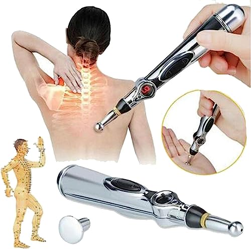 BazzArt Caneta Eletrica Massageadora Acupuntura Fisioterapia Pulsos Eletricos Massagem Pen Meridiano