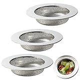 Amplia gama de usos: adecuado para cocinas, baños, bañeras, duchas, inodoros, lavabos y otras salidas de agua. Un total de 3 filtros de acero inoxidable están empaquetados para satisfacer tus necesidades diarias.