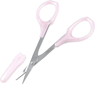 Ruilogod Straight Tip Silver Tone Metal Eyebr...