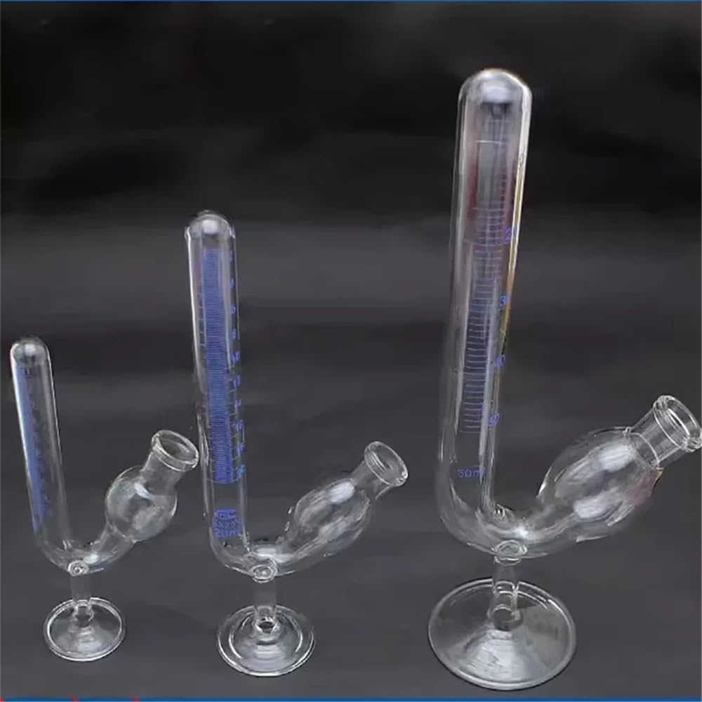 Tubo de laboratorio con asiento de vidrio de 10 ml, 20 ml y 50 ml, escala transparente, con base.(50ml)