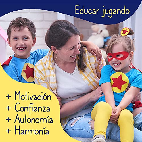 Miniatura 5 de Packlist Tabla De Recompensas Para Niños En Español. Aprendo En Positivo - Calendario Semanal Infantil Educativo Por Misiones: Superhéroes Al Rescate De Estrellas