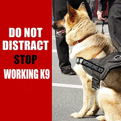 2Pc Reflective Patches Working K9 Dog Vest Patches Removable Patches With Hook Backing For Animal Vest Harnesses, Collars, Leashes (Black And White) #TOP3