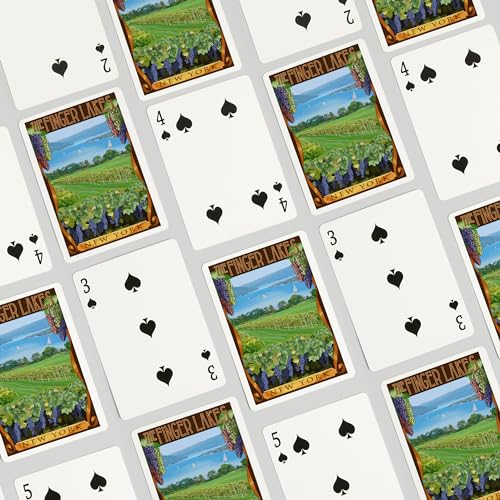 Naipes Poker The Finger Lakes, 52 cartas para adultos miniatura 4