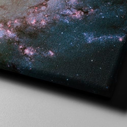 Cuadro del telescopio Hubble para salón, lienzo mediano de la galaxia Messier 83 Spiffing Prints 4