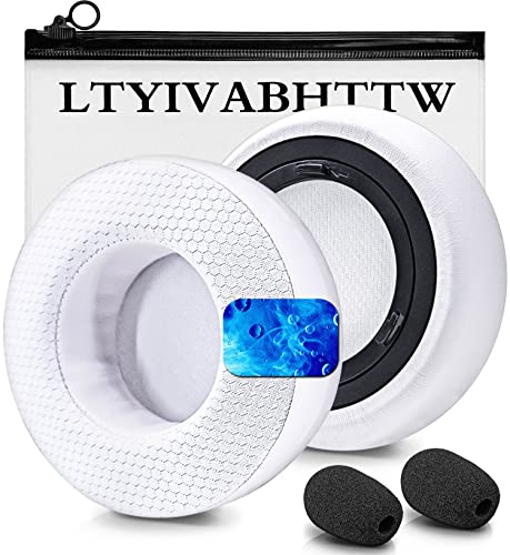 Almohadillas de Gel de Enfriamiento Virtuoso XT - Reemplazo de Almohadillas de Tela Híbrida (Blanco) compatibles con Virtuoso RGB Wireless SE Headset miniatura 1