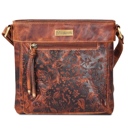 Genuine Leather Crossbody Bag For Women - Real Leather Crossover Bag For Women - Adjustable Strap2
