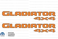 Vista 13 de Decal Mods Gladiator - Calcomanías gráficas para cabecera de 4 x 4 para Jeep Wrangler/Gladiator JL/JT (2019-2024) 392 bronce con contorno negro