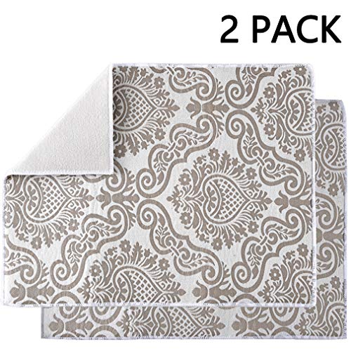 Subekyu Dish Drying Mats for Kitchen, Ultra Absorbent Microfiber Drying Mat, Dishes Drainer