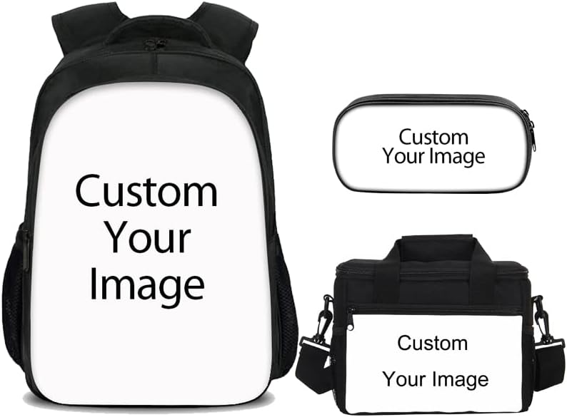 3 in 1 Dinosaur School Backpack Set for Kids Boys Rucksack Books Bag Girls Backpack with Lunch Bag and Pencil Case (Pattern 2), Medium - Image 5