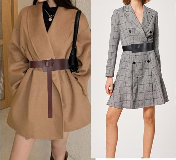 Women's Genuine Leather Wide Belt Women's Accessories Waist-tightening Sweater2