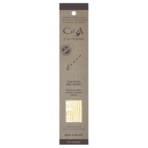 Incenso Vareta Cravo Óleo Essencial e Florais