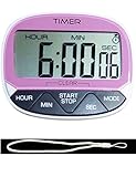 CJHFAMILY Indoor 24-Hour Digital Electronic Kitchen Home Cook Classroom Countdown and Count Up Timer / Clock with Magnet