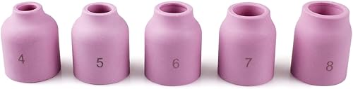 Miniatura 4 de 31 piezas TIG soldadura Stubby Gas lente Pyrex vidrio Copa Kit 4 # 5 # 6 # 7 # 8 # 10 # 12 # para WP-171826