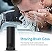Enerfort Shaving Brush Travel Case, Shave Brush Holder Stand with Adjustable Height Compatible Most of Shaving Brushes (Brush not Included) (Black)
