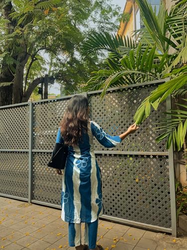 Image of ANNI Designer Women's Ethnic Co-Ord Set | Kurta Pant Set | Kurta Palazzo Set | Stylish Cotton Suit Set for Women, Festival Co-ord