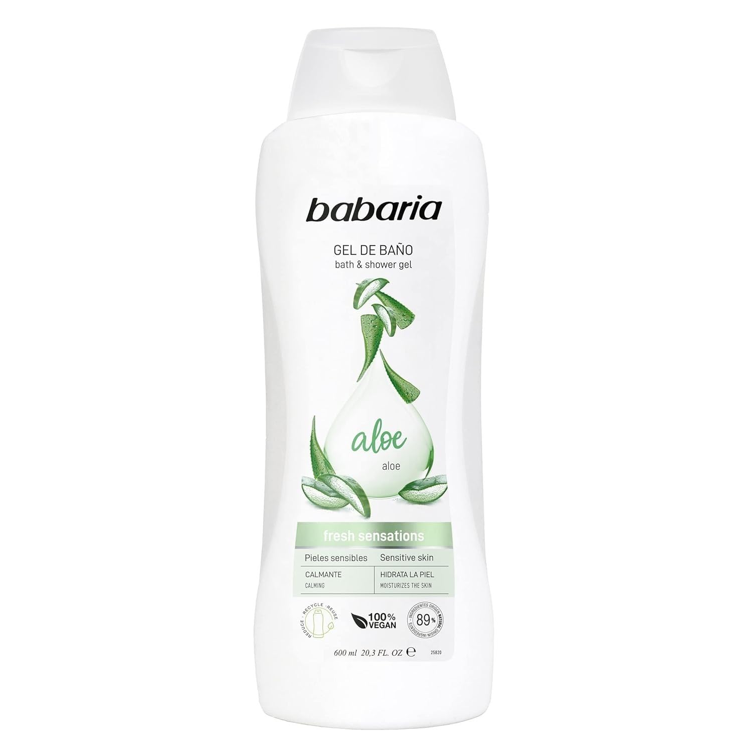 Babaria Aloe Vera Bath and Shower Gel 600ml