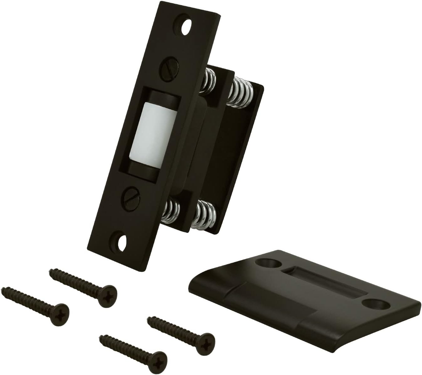 Nuk3y Heavy Duty Adjustable Solid Brass Roller Catch w/Full Lip Strike (Oil Rubbed Bronze)