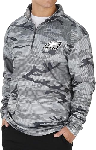 Image of Zubaz NFL Men's Lines Poly Fleece Jacket