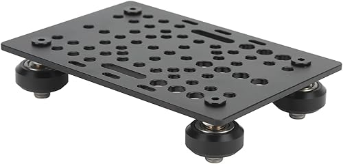 Miniatura 5 de Placa de pórtico V, placa de pórtico de aluminio de 20 a 3.150in con ranura en V, riel universal lineal para impresora 3D (tablero con 4 poleas de