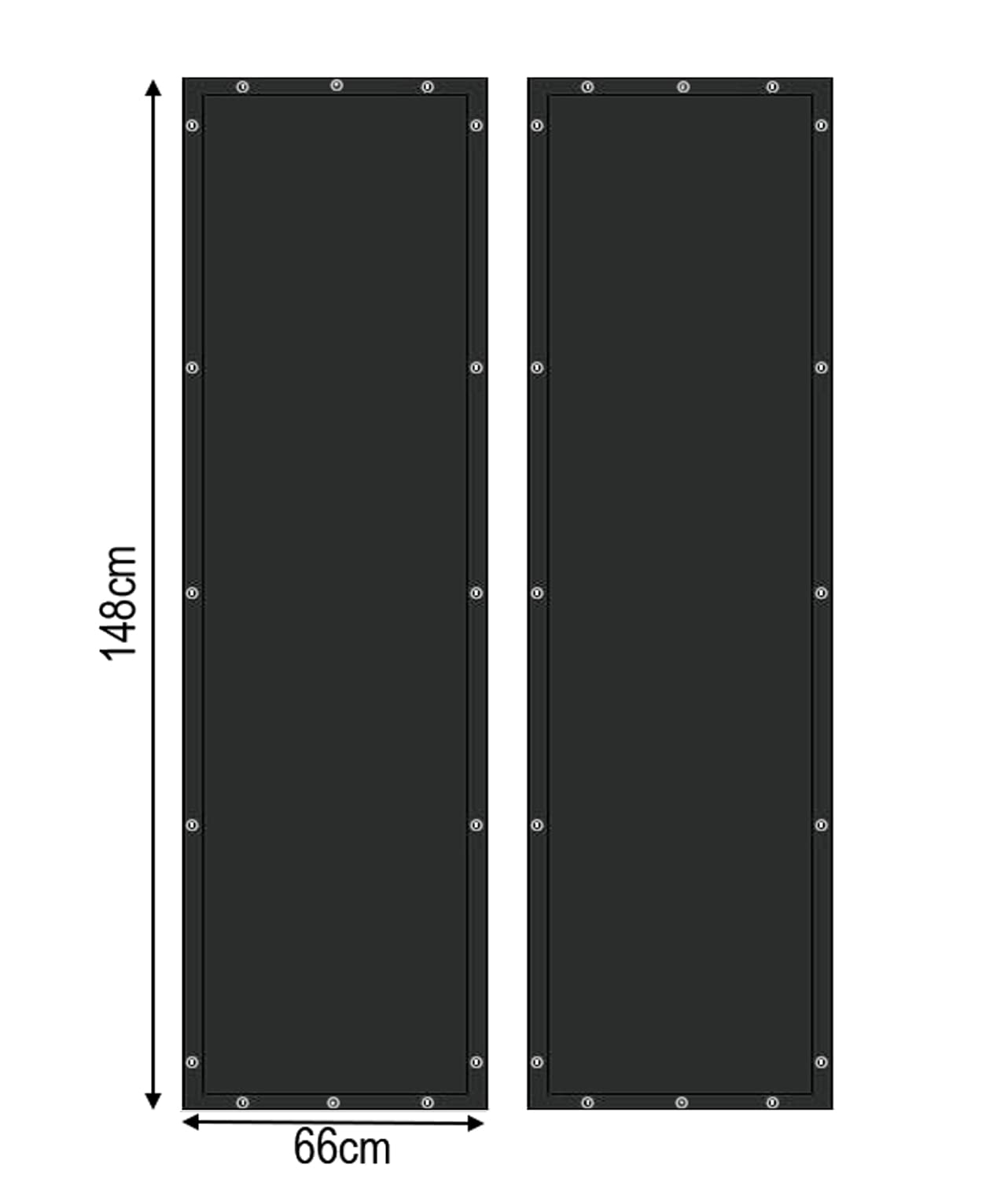 Set Protezione Intemperie Per Legna Da Ardere QUICK STAR - 2 Tende 66x148 Cm In PVC, Per Scaffali 70x185 Cm - Foto 6