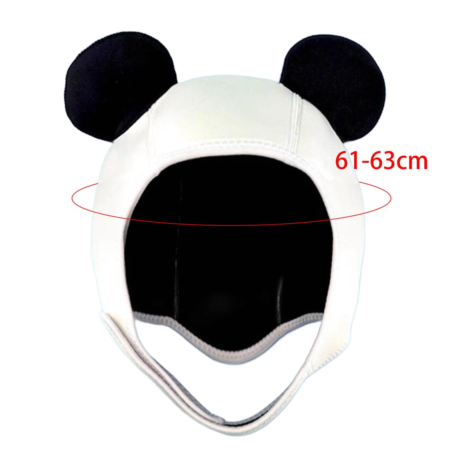 Comodo Cappuccio da Nuoto in Neoprene a Forma di Panda per Avventure Acquatiche.