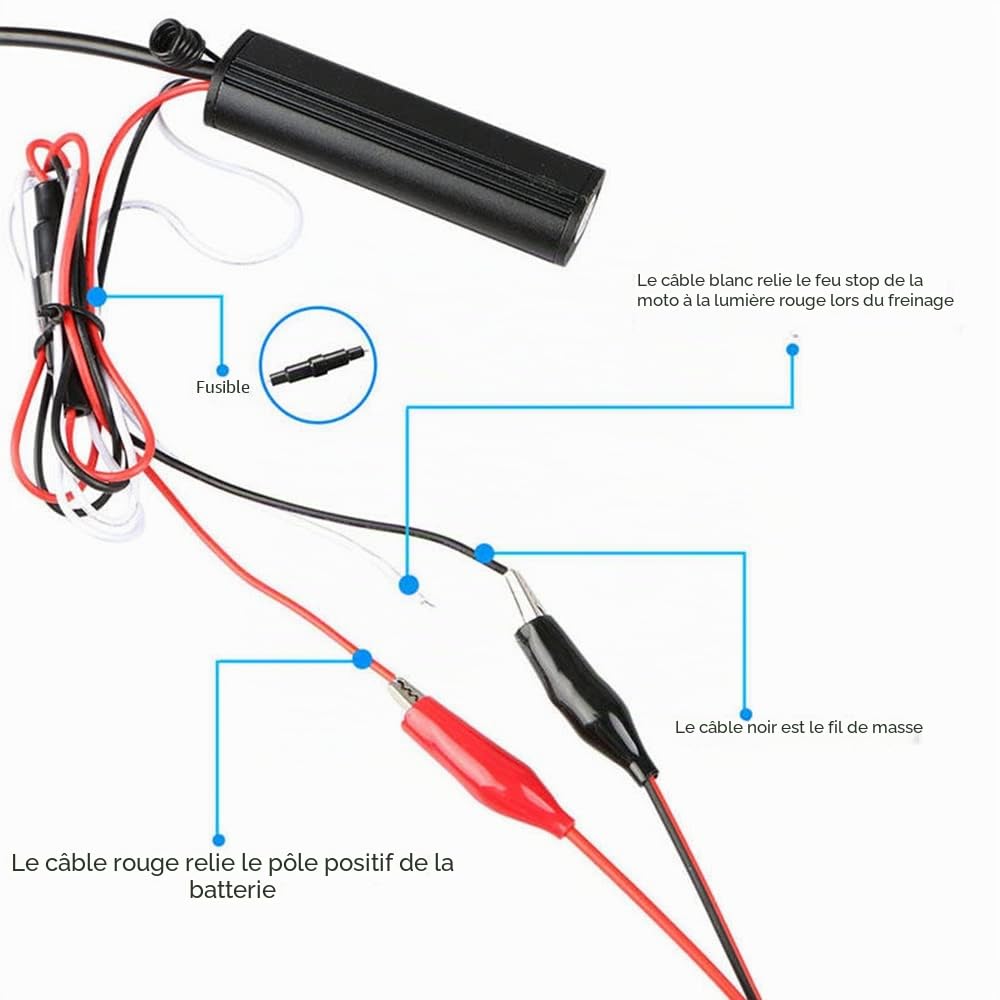 12V 5050SMD Lampe à bande néon LED pour moto, sous les lumières lumineuses avec télécommande RVB, bande lumineuse décorative universelle pour moto