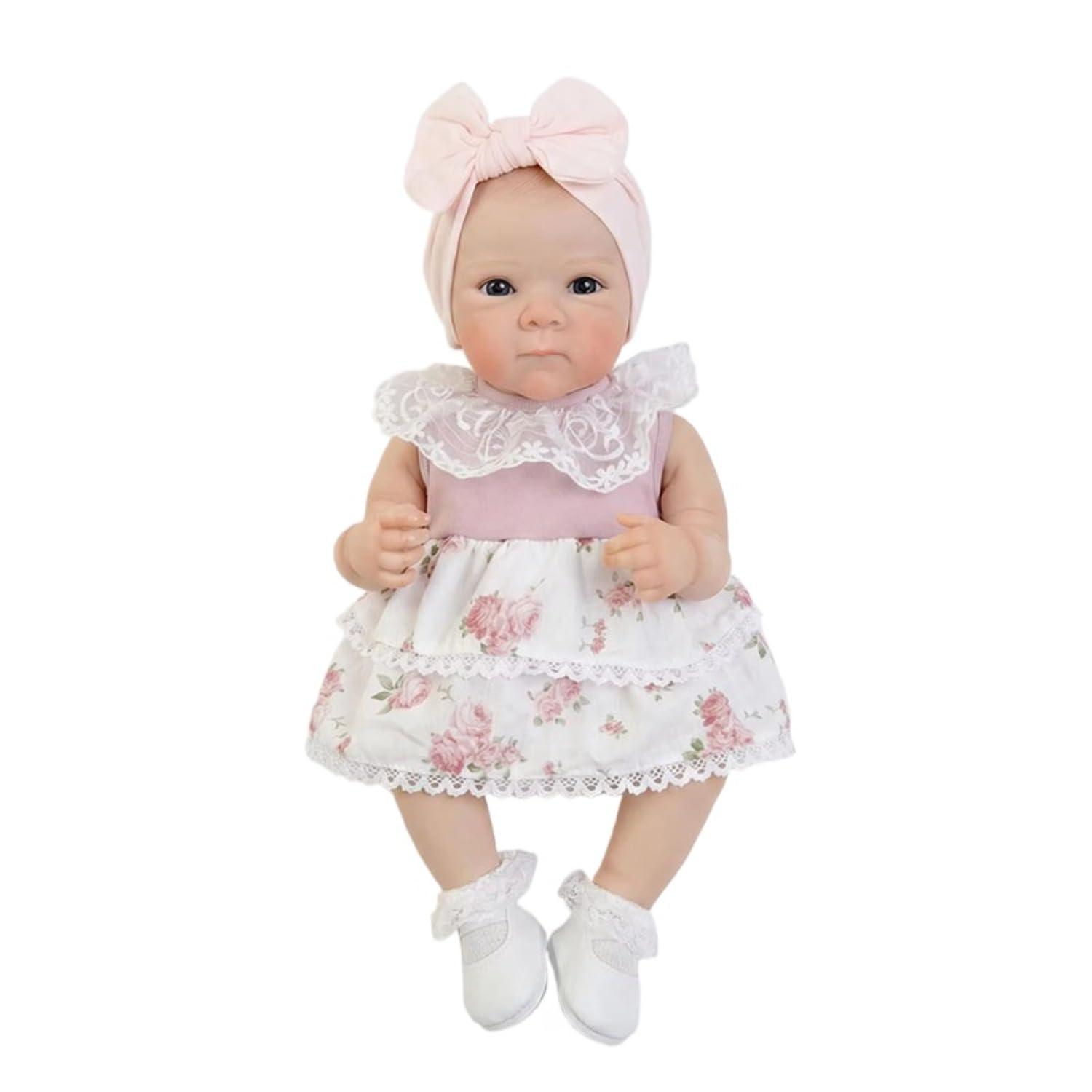 Lonian 45 cm w pełni silikon winyl Reborn Baby Girl Lalki Cuddy Babies (Bettie)