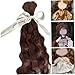Doll Hair, 7.9 inch Doll Hair for Crafts, Curly Doll Hair for Rerooting, DIY Doll Wigs, Replacement Mohair for Reborn Doll Light Coffee