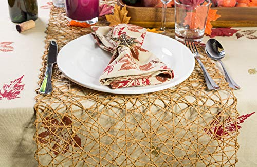 Dii Woven Paper Tabletop Collection Holiday Or Event Décor, Reversible Table Runner, 14X72, Taupe #TOP5