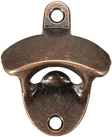 BlueMoo1 PC Mini Stainless Steel Wall Mounted Wine Beer Bottle Cap Opener-Copper