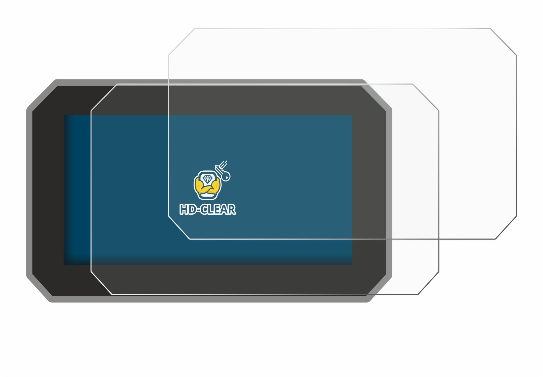 Brotect Screen Protector Compatible With Suzuki V-Strom 800DE 2023 (2 Pack) - HD-Clear Protection Film - View #7