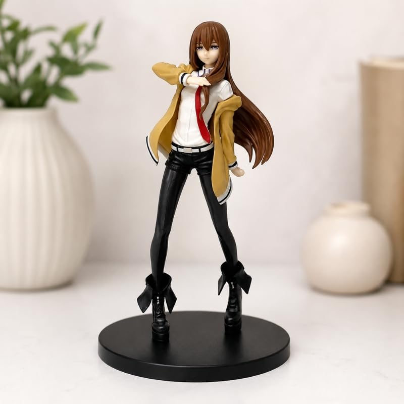 Image of Premium Action Figures Collectible for Office Desk, Study Table, Car Dashboard, Decoration for Anime Lovers, Fans, Kids, Collectors (Kurisu 18cm)