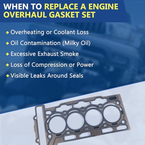 Image of 11127595139 Engine Overhaul Gasket Seals Kit Fits for 2007-2013 Cooper 1.6L, Fits for 2013-2016 Cooper Paceman 1.6L, Replace OE 11127595139