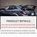 STSEV01 Rear Spoiler Wing Fit for Honda Civic Hatchback 2016-2021 EX/EX-L/LX/Sport/Touring (Hatchback Model only), Glossy Black HighKick Duckbill Type R Style DeckLid Lip Exterior Accessories