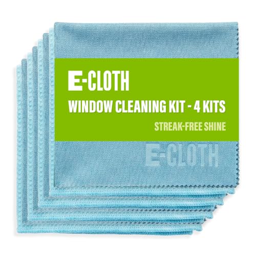 E-Cloth Window and Glass Cleaner Kit, Just Add Water - 4 Kits