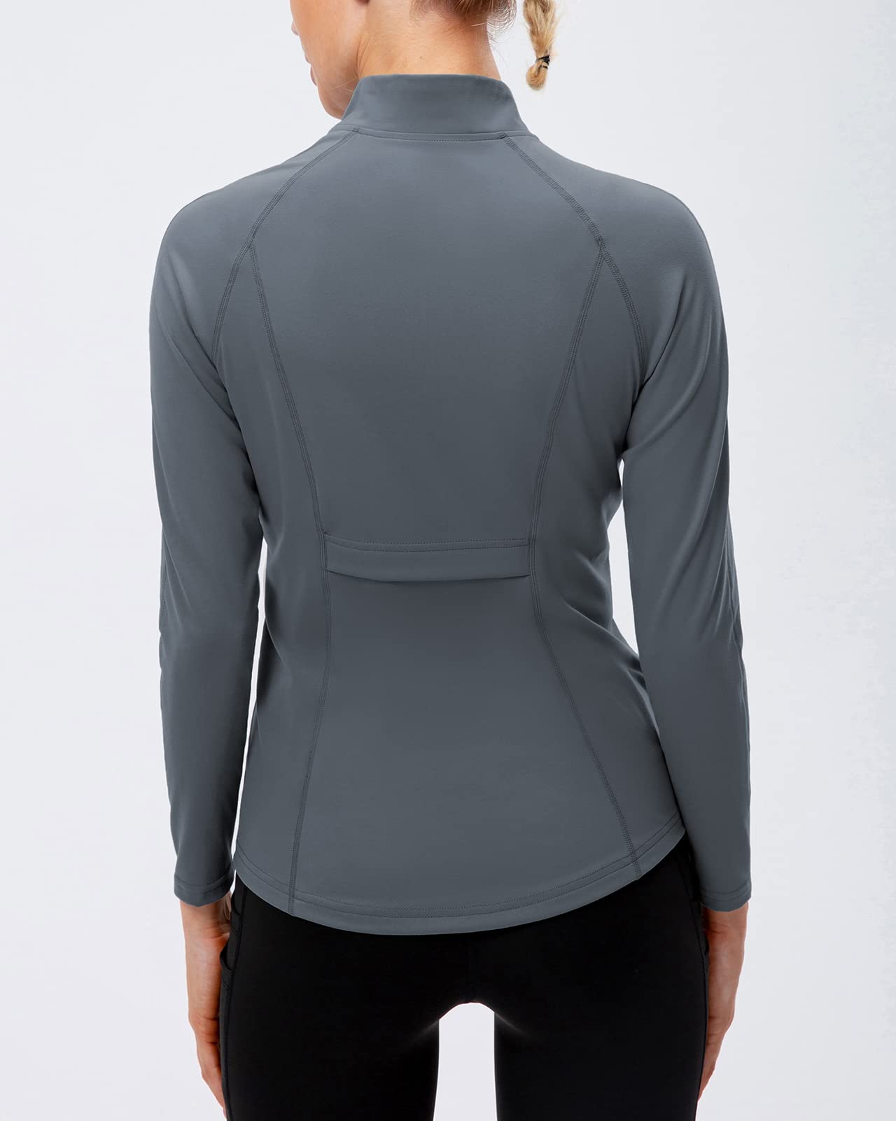 Damen Laufshirt Funktionsshirt Langarm Sportshirt Schnelltrocknend Atmungsaktiv Damen Trainingsshirt Yoga Shirts